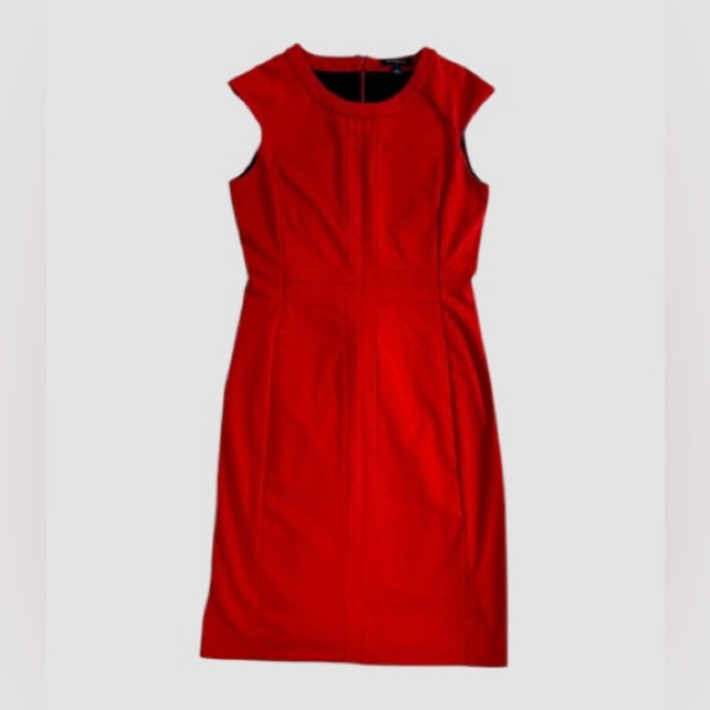 Banana Republic Women’s Size Six Red Cap Sleeve Knee Length Dress